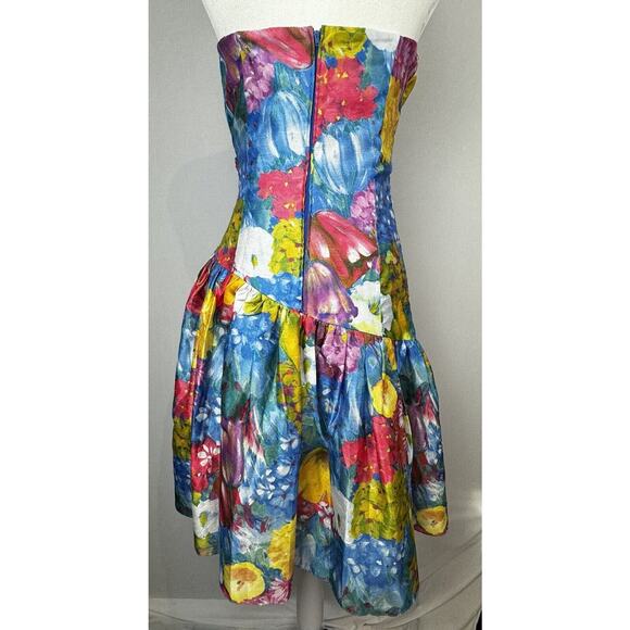 Sonia Fernandez Colorful Silk Dress Made In France Women’s Size M? Wrap Style - Picture 7 of 13